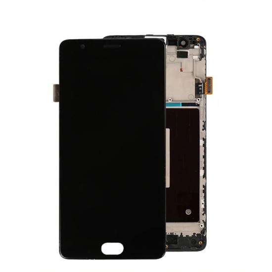 TOUCH+DISPLAY COM FRAME ONE PLUS 3,1+3,ONE PLUS 3T PRETO TOUCH+DISPLAY COM FRAME ONE PLUS 3,1+3,ONE PLUS 3T PRETO